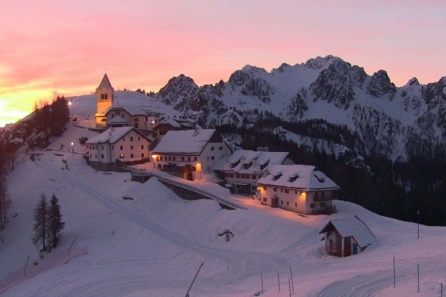 Monte Lussari al tramonto 